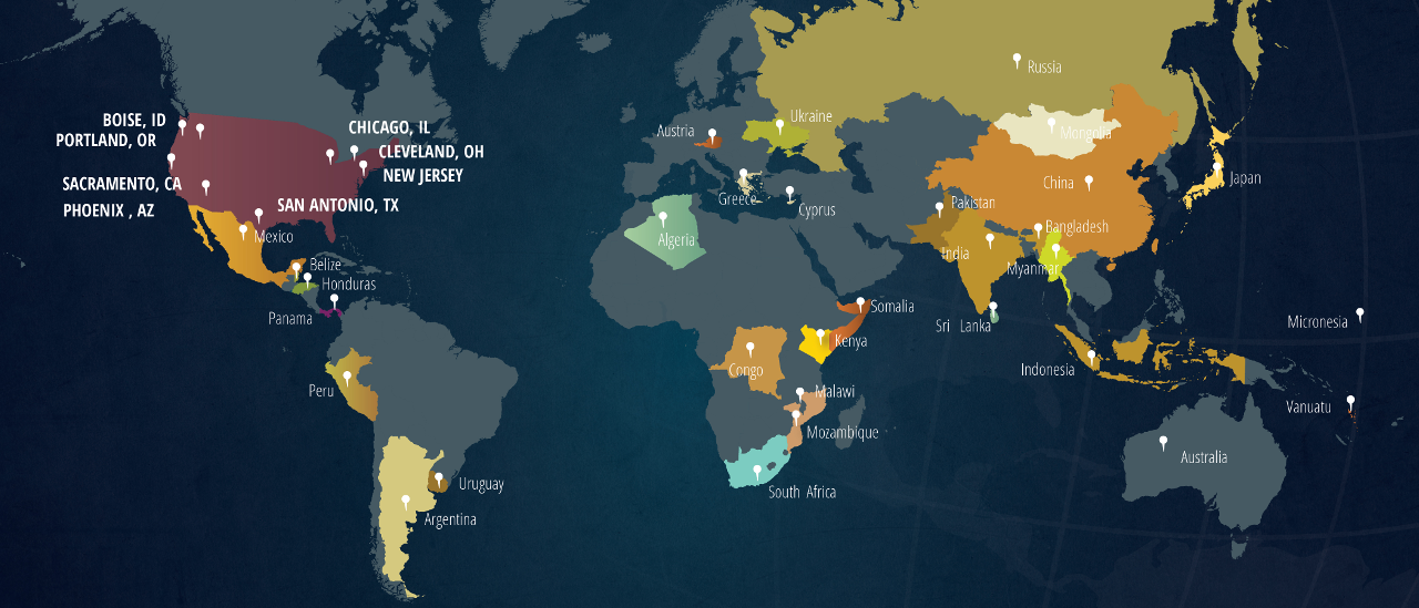 churches map